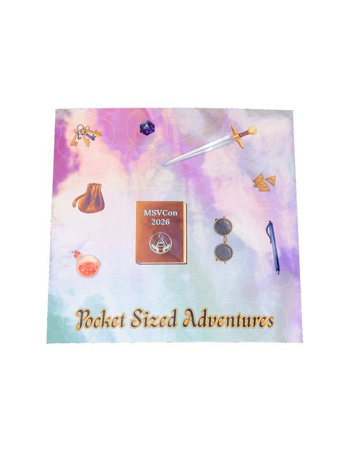 MSVCon 2026: Adventure Tools Holographic Sticker Sheet product image (2)