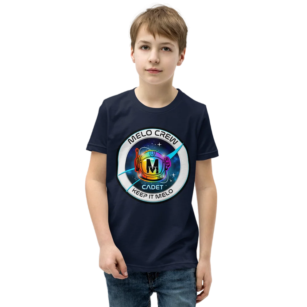 #MeloCrew Badge: Cadet - Basic Youth T-Shirt | #MadeByMELO product image (2)