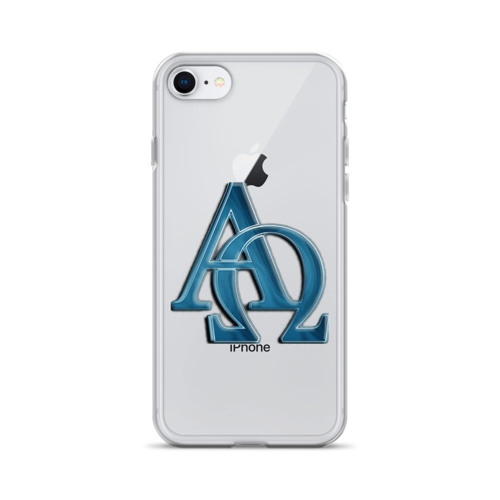 Alpha Omega Blue Metallic iPhone® Case product image (28)