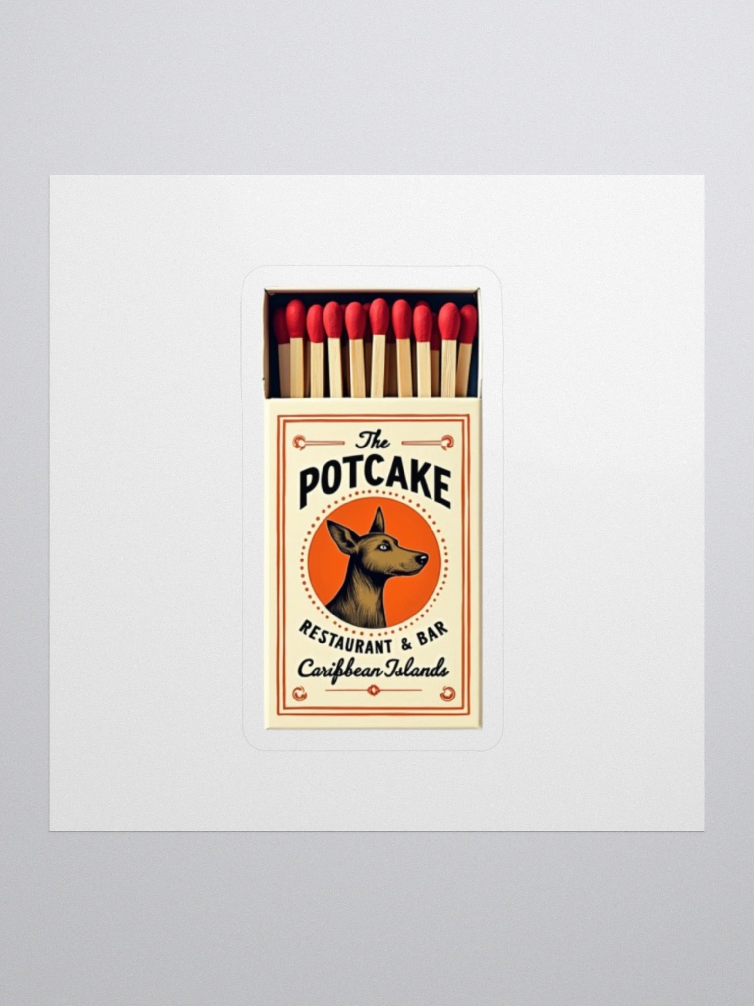 Potcake Matchbox Sticker product image (1)