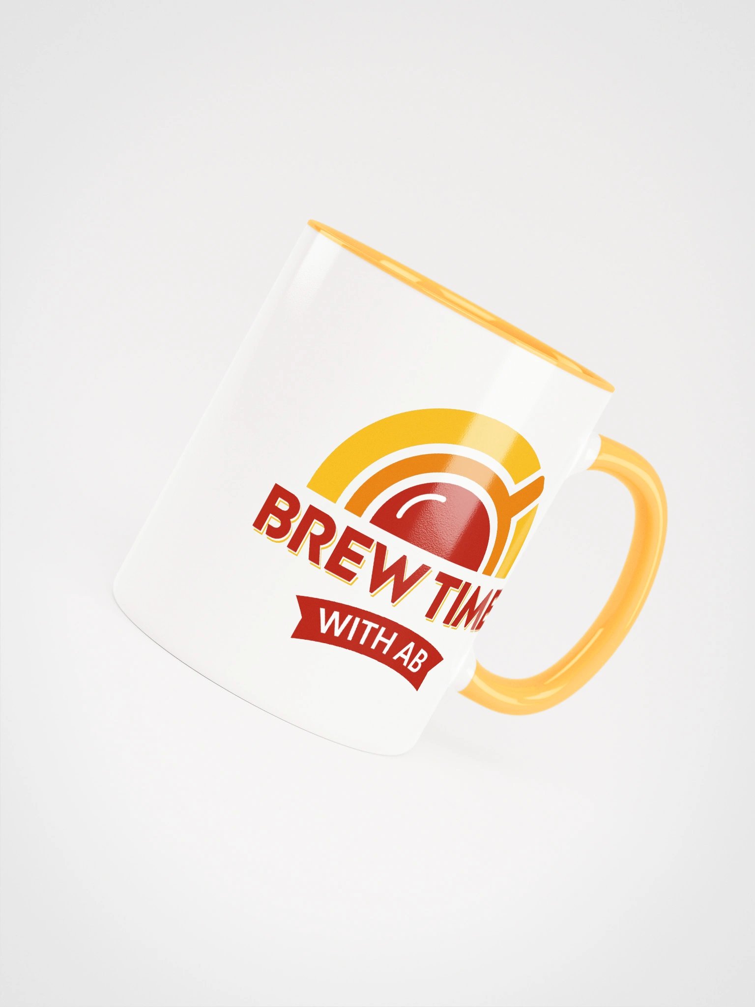 Brew Time Mug (Yellow Handle) product image (4)