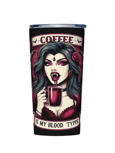 Coffee Is My Blood Typpe Travel Mug product image (1)