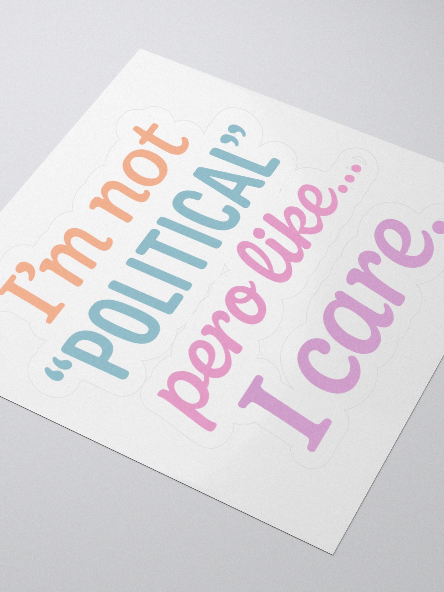 "Not Political" Sticky product image (5)