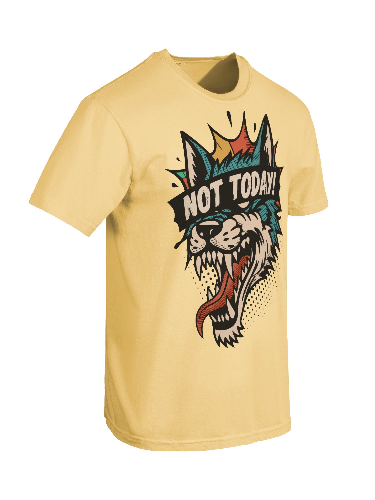 Fierce Wolf 'NOT TODAY!' Tee product image (6)