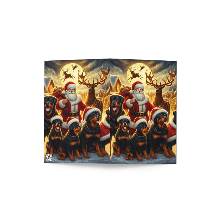 Rottweiler Santa Paws Greeting Card product image (4)