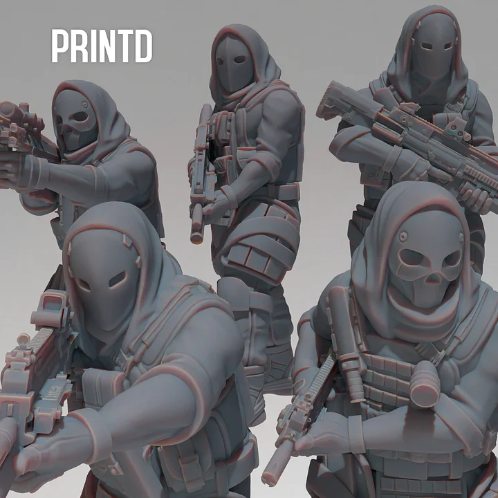 OPFOR Hades Specialist Team - Modern Warfare Wargame Hobby Resin Scale Models product image (1)