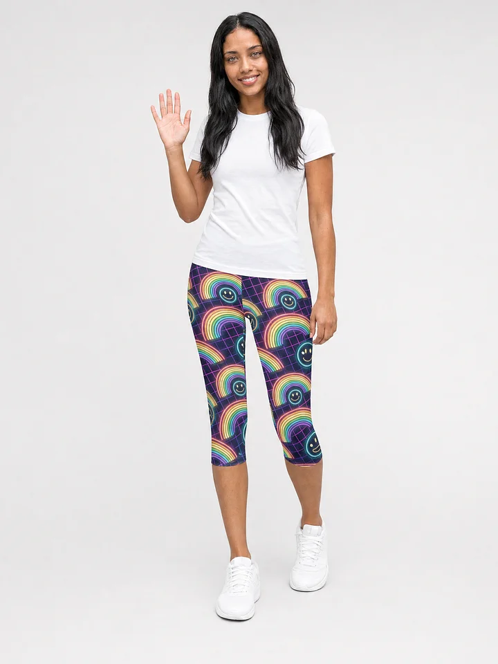 Rainbow Smile Capri Leggings product image (1)