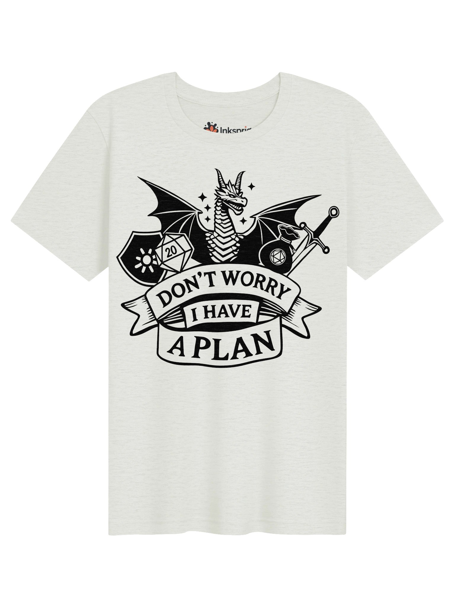 "Don't Worry I Have a Plan" RPG Graphic T-Shirt product image (1)