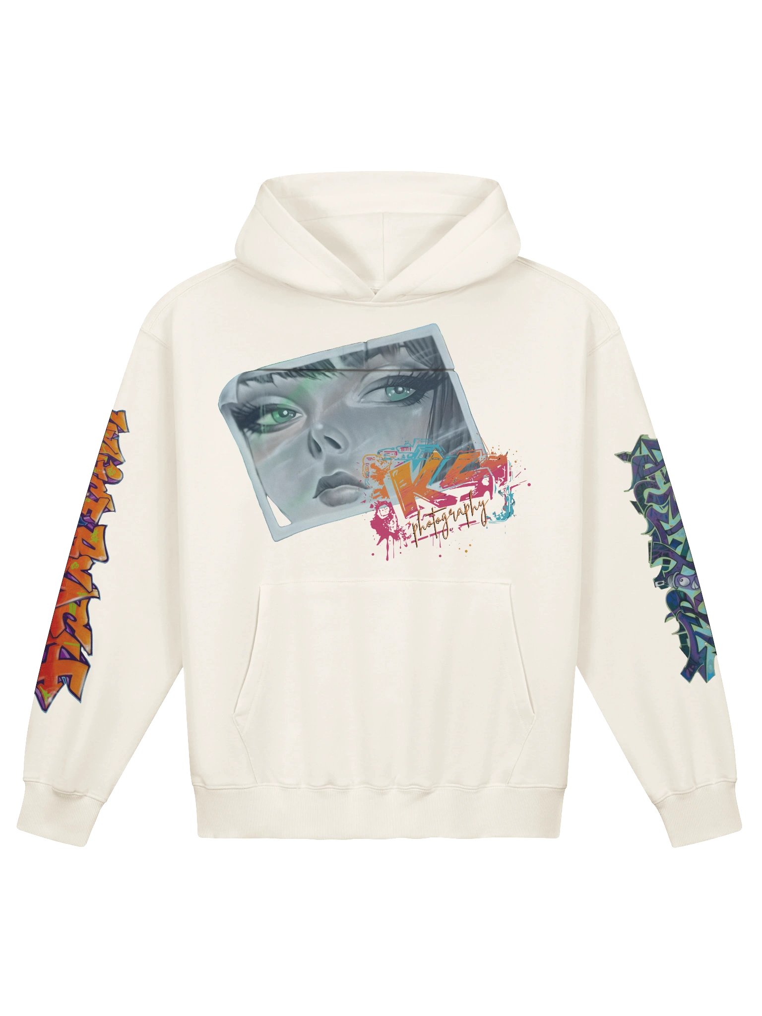 Venice Beach Graffiti Luxury Heavy Weight Terry Hoodie product image (2)
