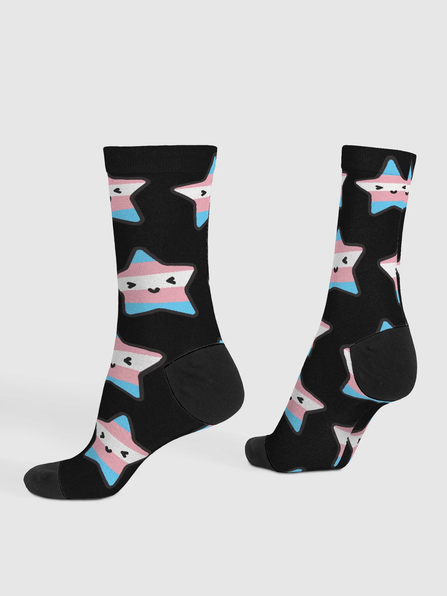 Trans Pride Lucy Black Socks product image (4)
