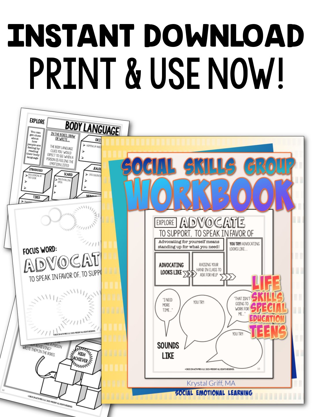 Social Skills Group Workbook- Instant Download product image (3)