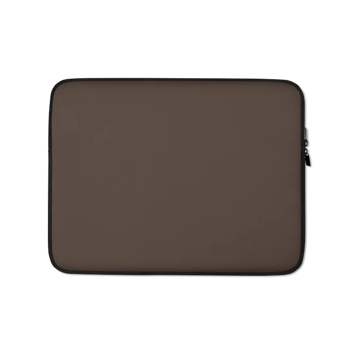 Minimal Brown Laptop Sleeve product image (2)