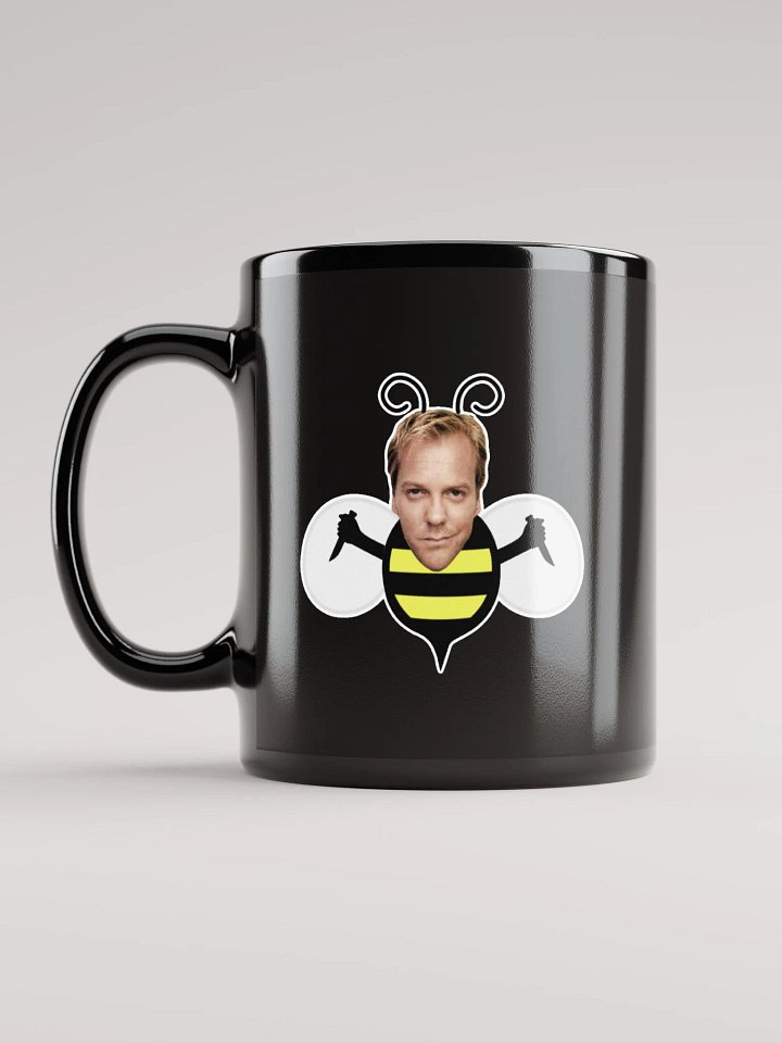 Bee Black Glossy Mug product image (1)