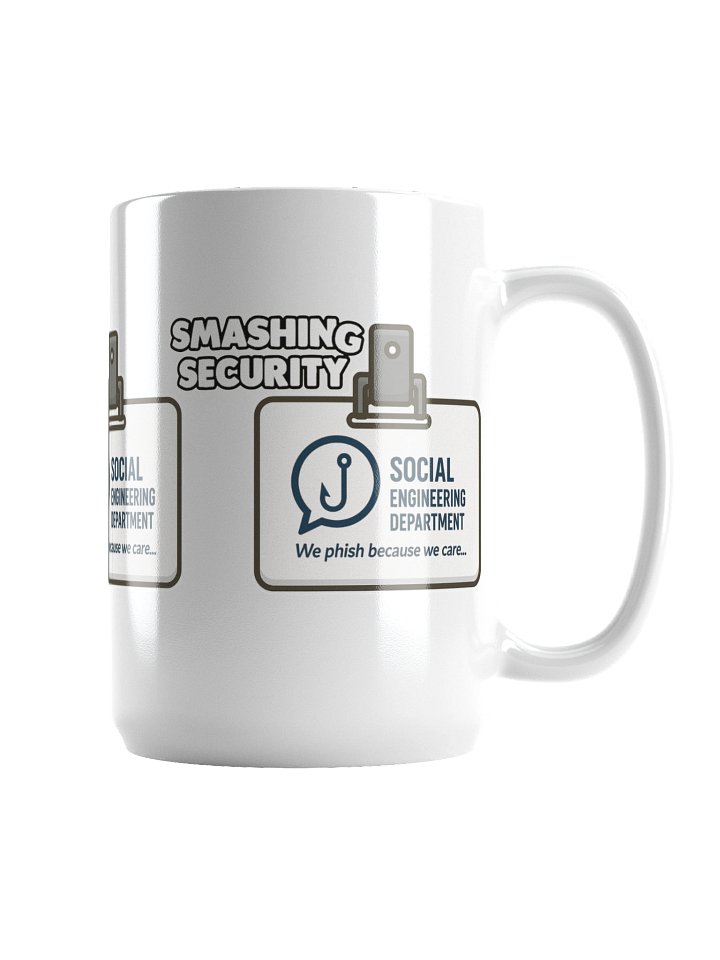 Smashing Security social engineering department mug product image (2)