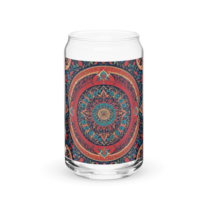 Glass with Persian Carpet Design Mix of Beautiful Colors product image (2)