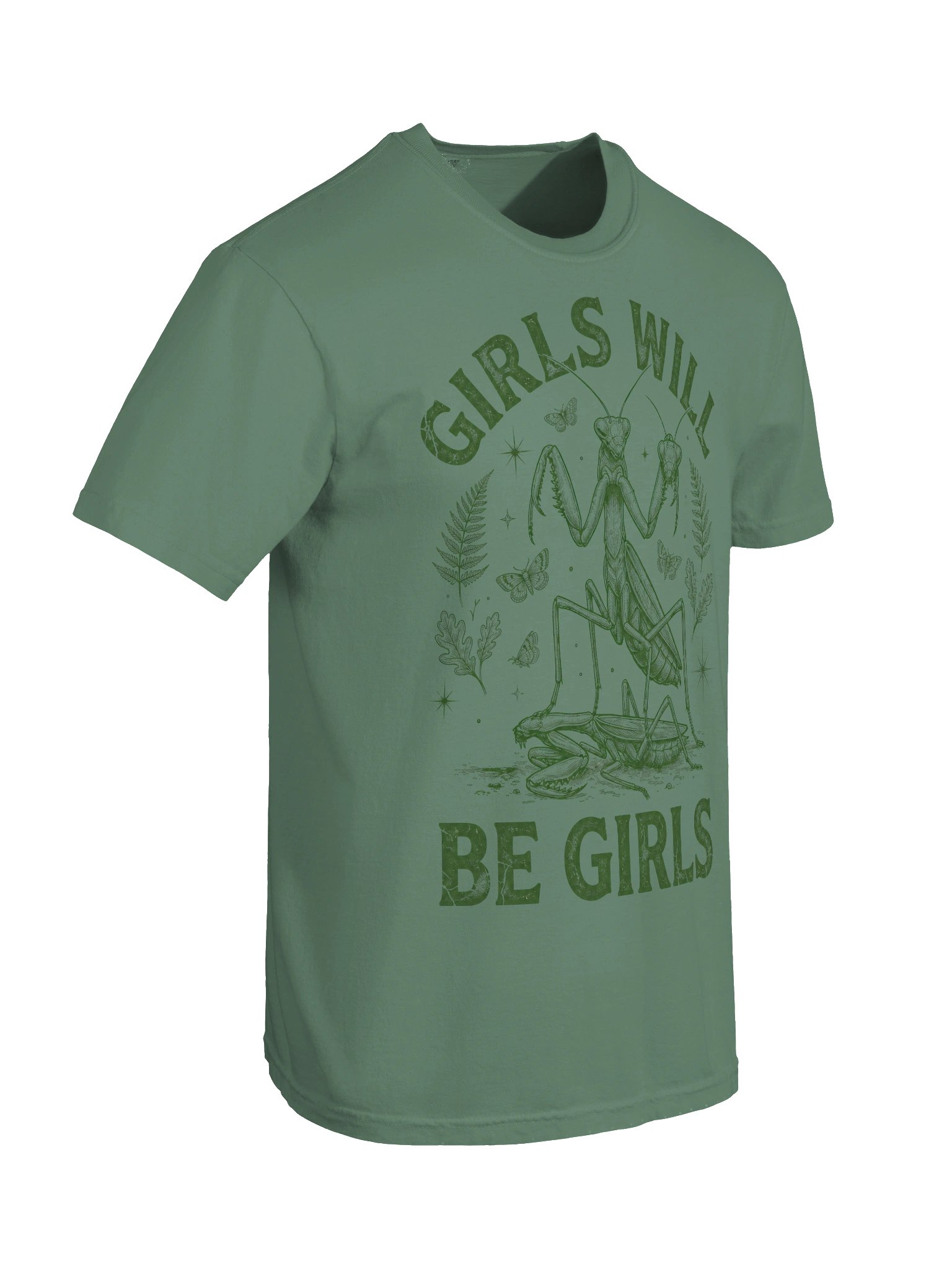 Mantis Graphic T-Shirt, Praying Mantis Shirt, Girls Will Be Girls Tee, Comfort Colors Unisex Bug Shirt product image (30)