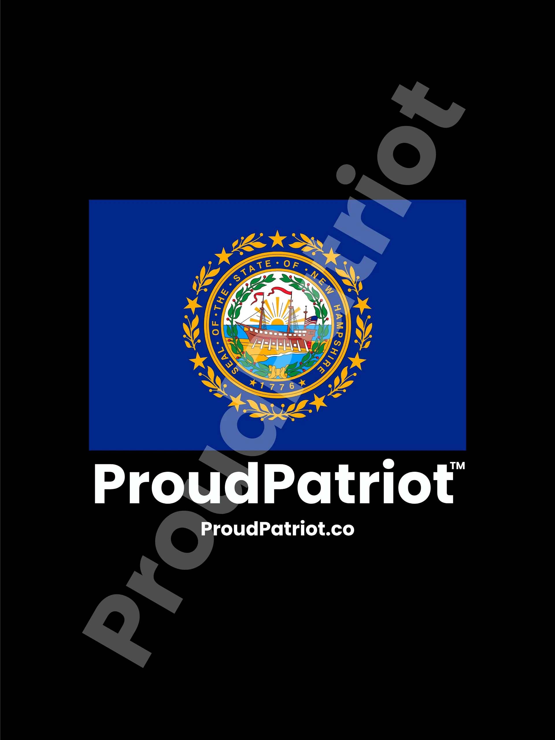 New Hampshire Proud Screensaver Dark Mode product image (1)