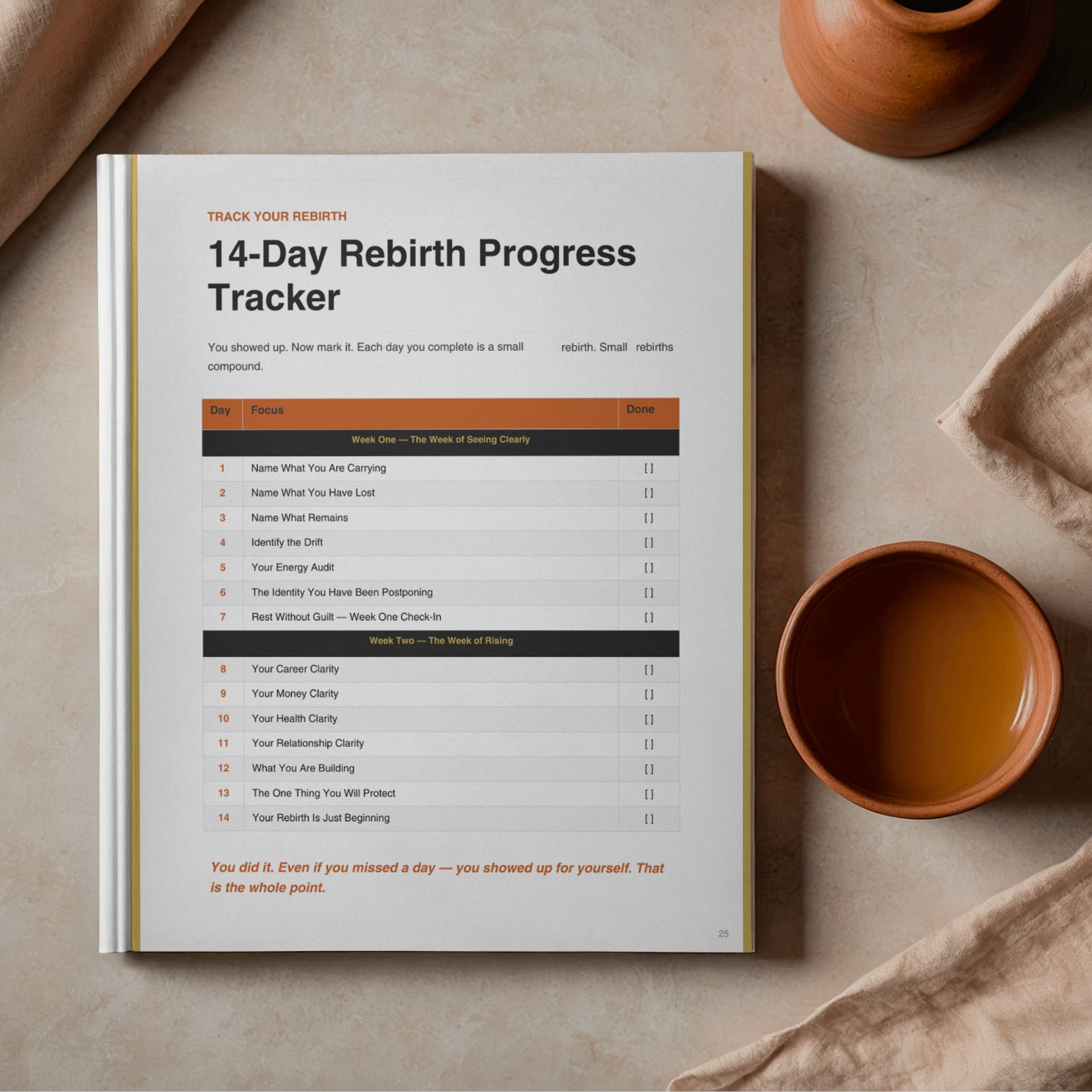 40 Rebirth Toolkit | Midlife Reset Workbook for Identity, Career (Digital PDF) product image (6)