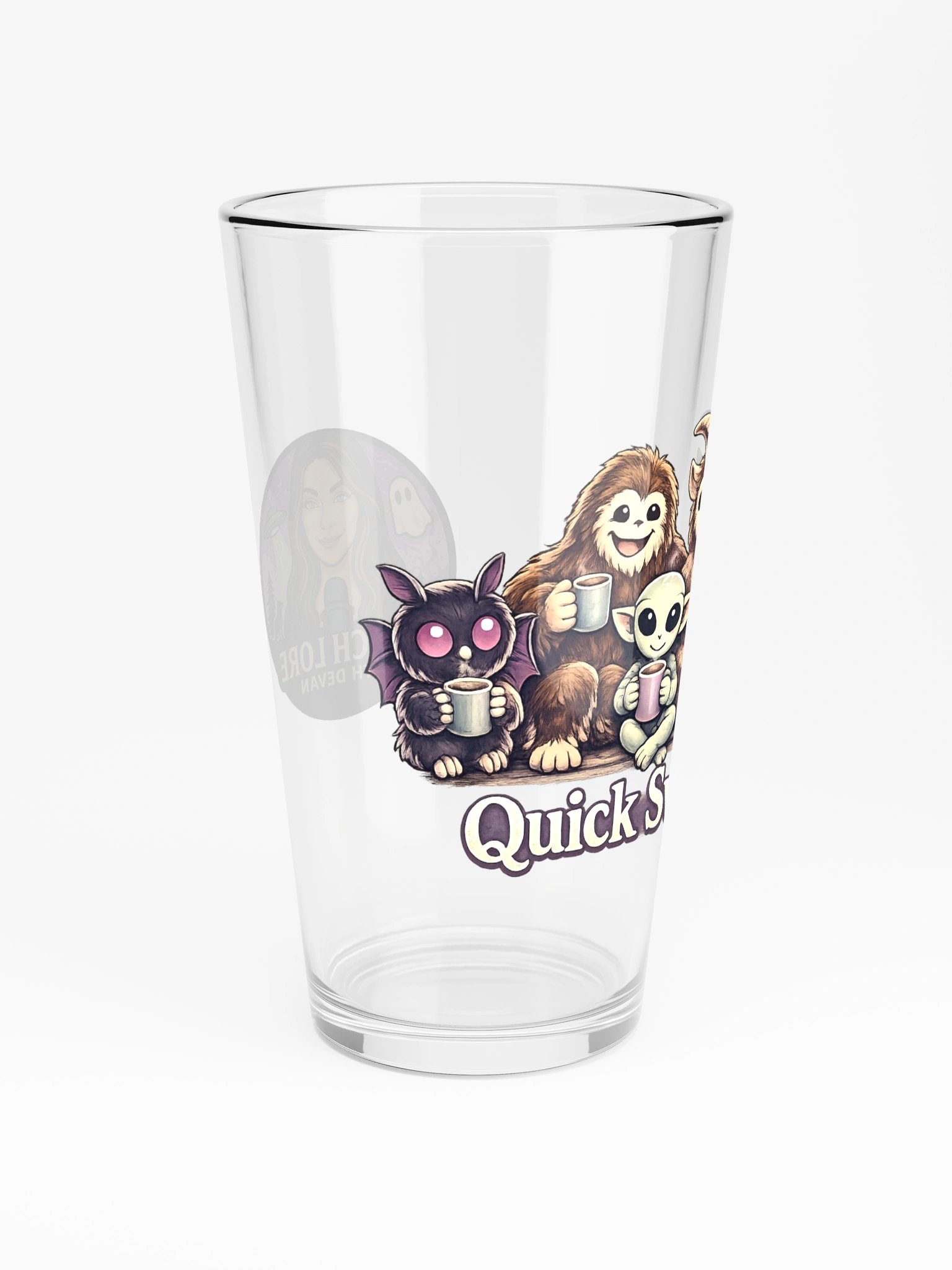 CUTIE CRYPTIDS QUICK SWIG SHAKER PINT GLASS 16oz product image (4)