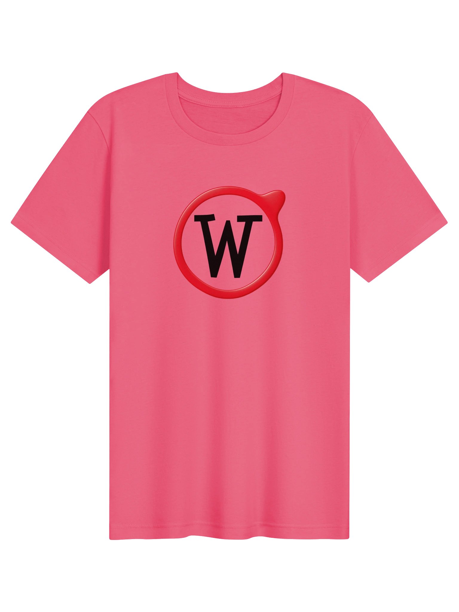 the striking Weckipedia logo on a supersoft t-shirt - pink product image (1)