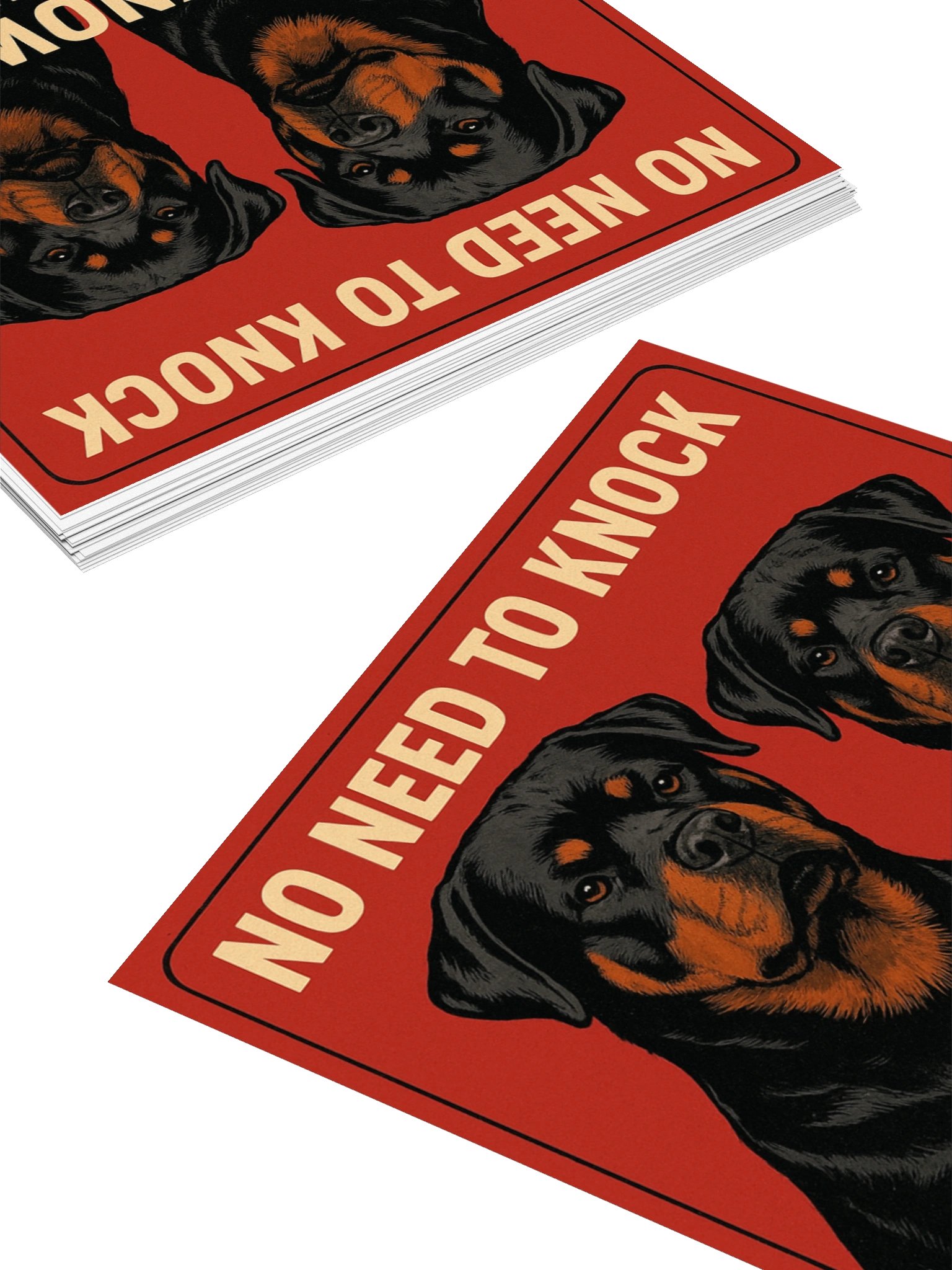 We Know You Are Here - Rottweiler Sticker product image (12)