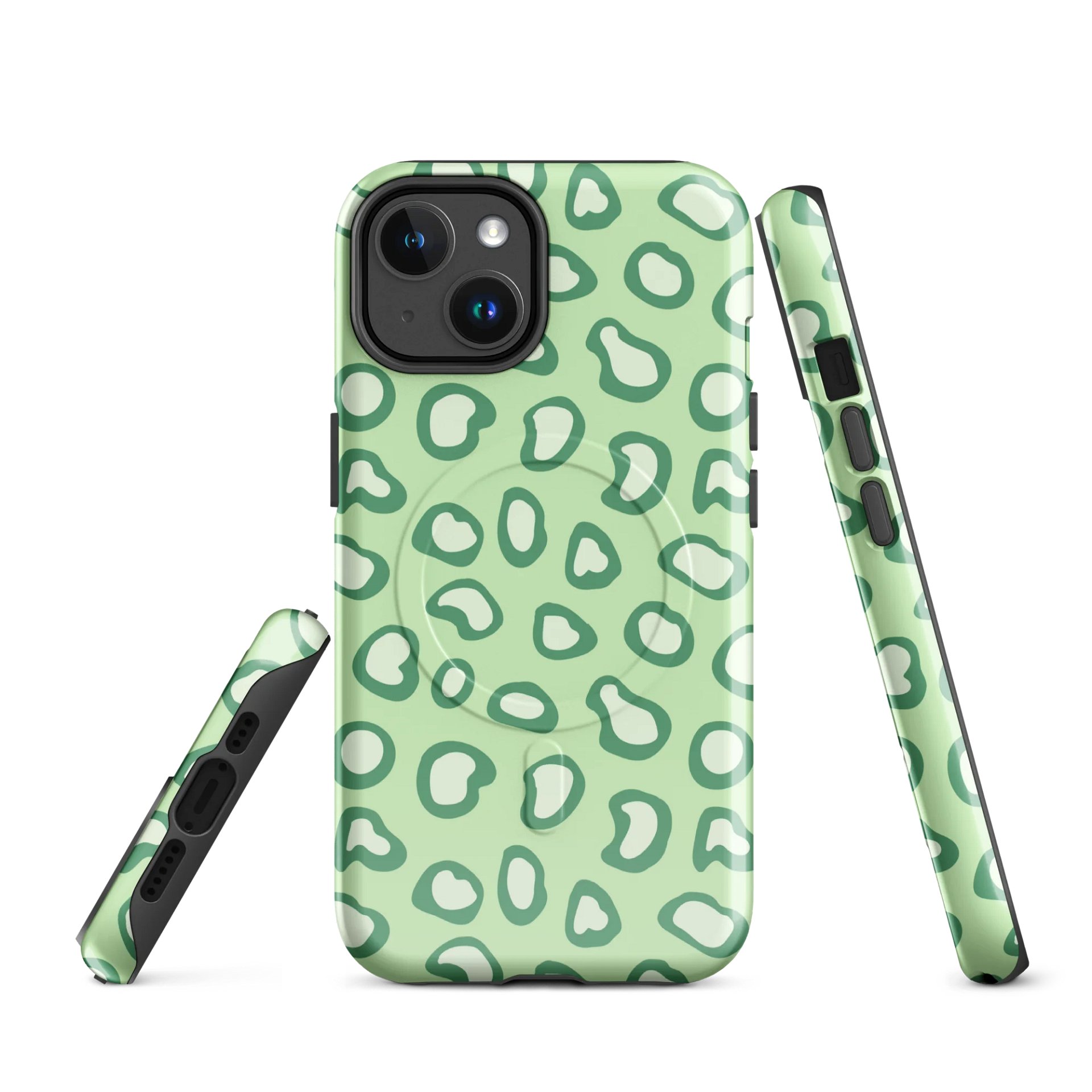 Chic Leopard Print Tough Magnetic MagSafe® iPhone® 14, 15, 16, 17, Pro, Pro Max, Plus Cases. product image (1)