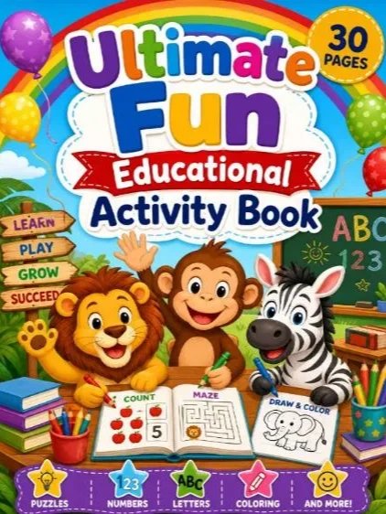 Ultimate Fun Educational Activity Book for Kids product image (1)