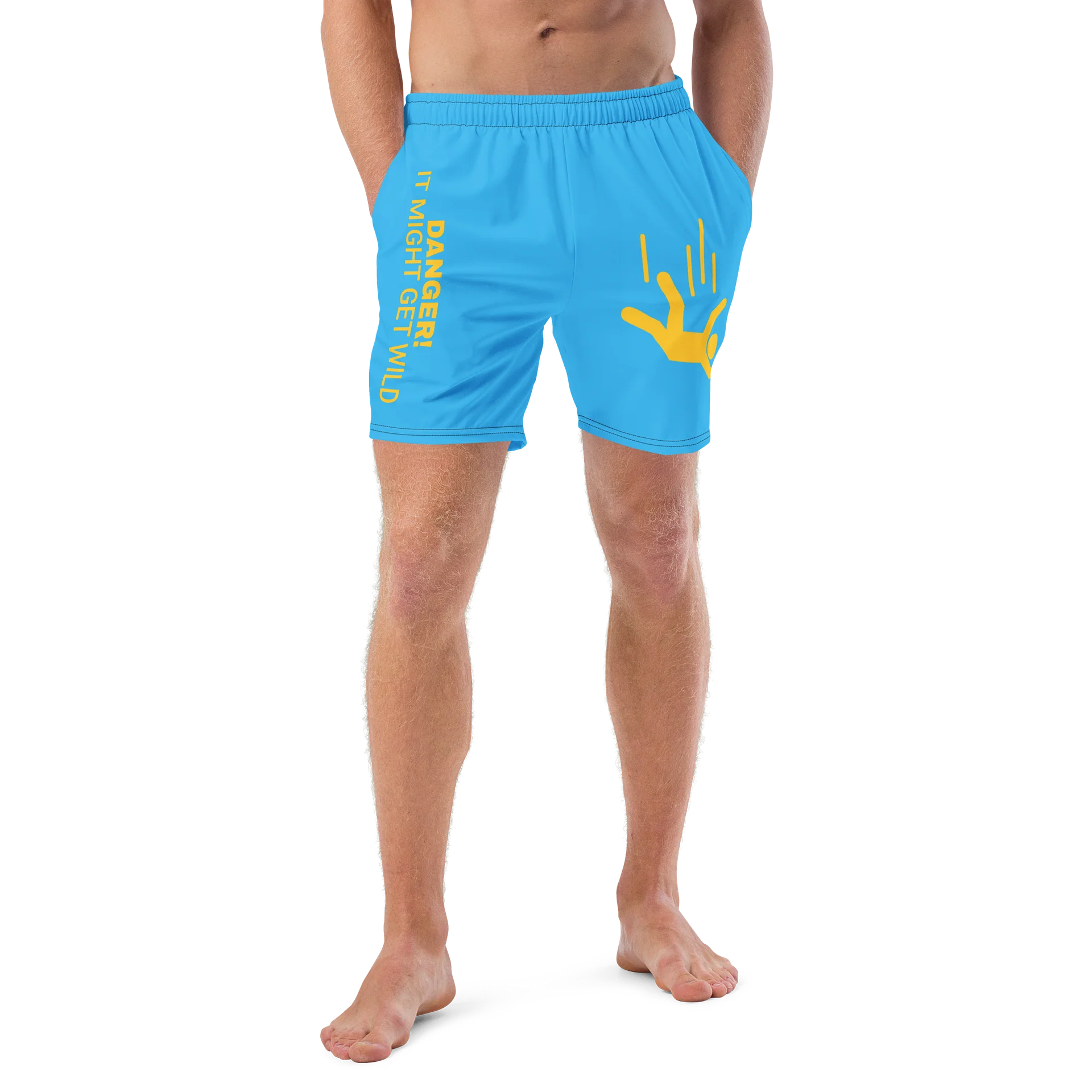 DANGER! - Blue/Yellow Swim Trunks product image (4)