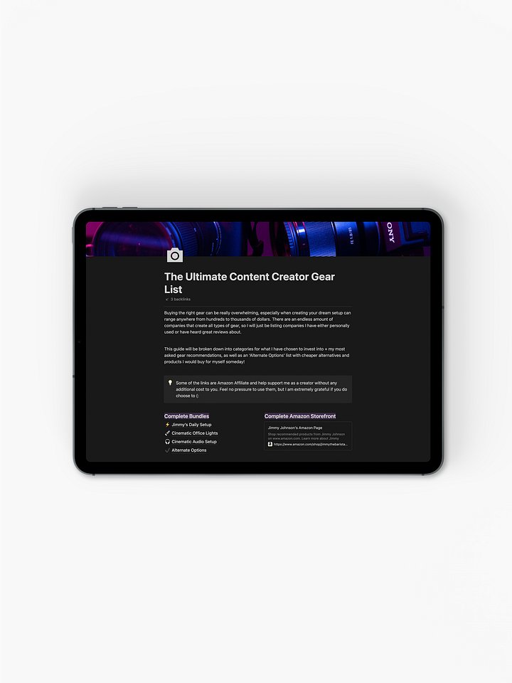 The Ultimate Content Creator Gear List product image (2)