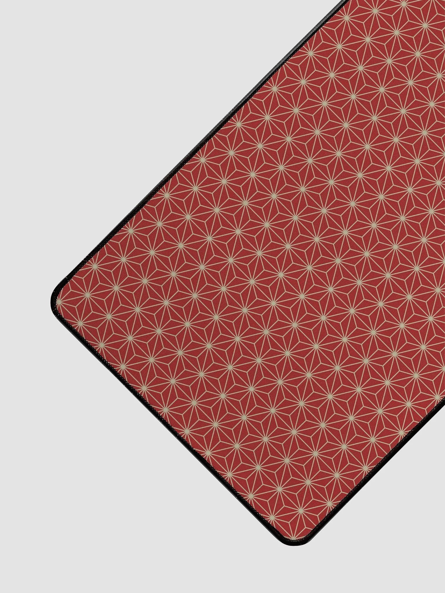 Desk Mat - Japanese Red Asanoha Pattern product image (2)