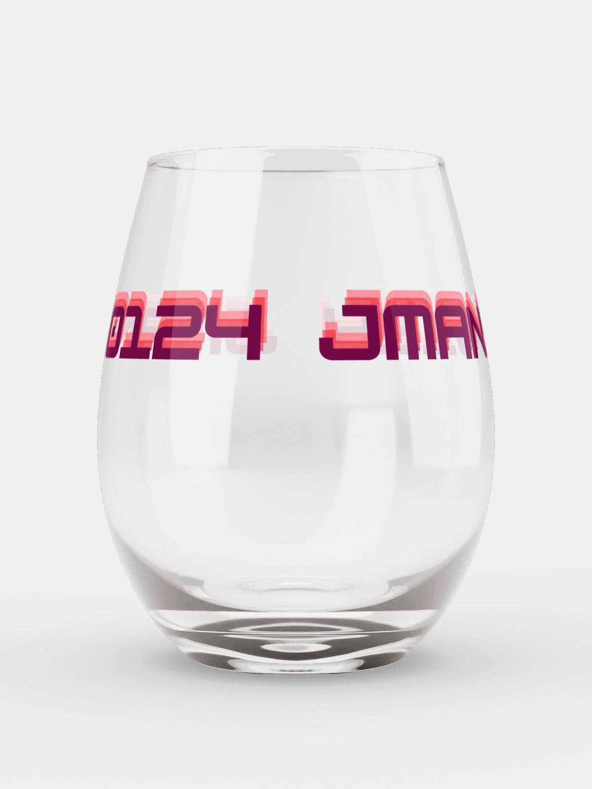 Jman Channel Name Stemless Wine Glass | JMAN's Swag Shop
