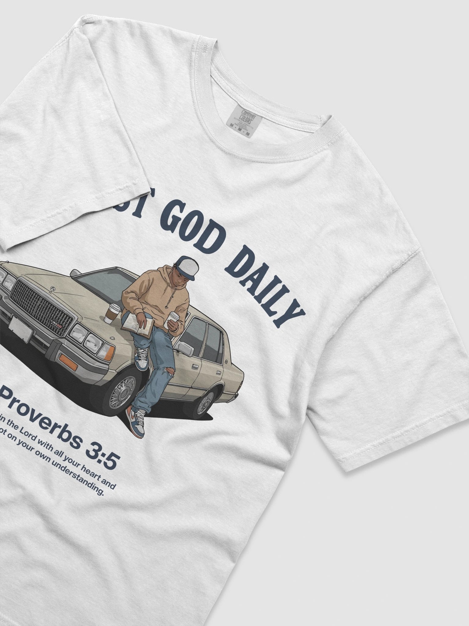 I Trust God Daily Garment-Dyed Heavyweight T-Shirt product image (4)