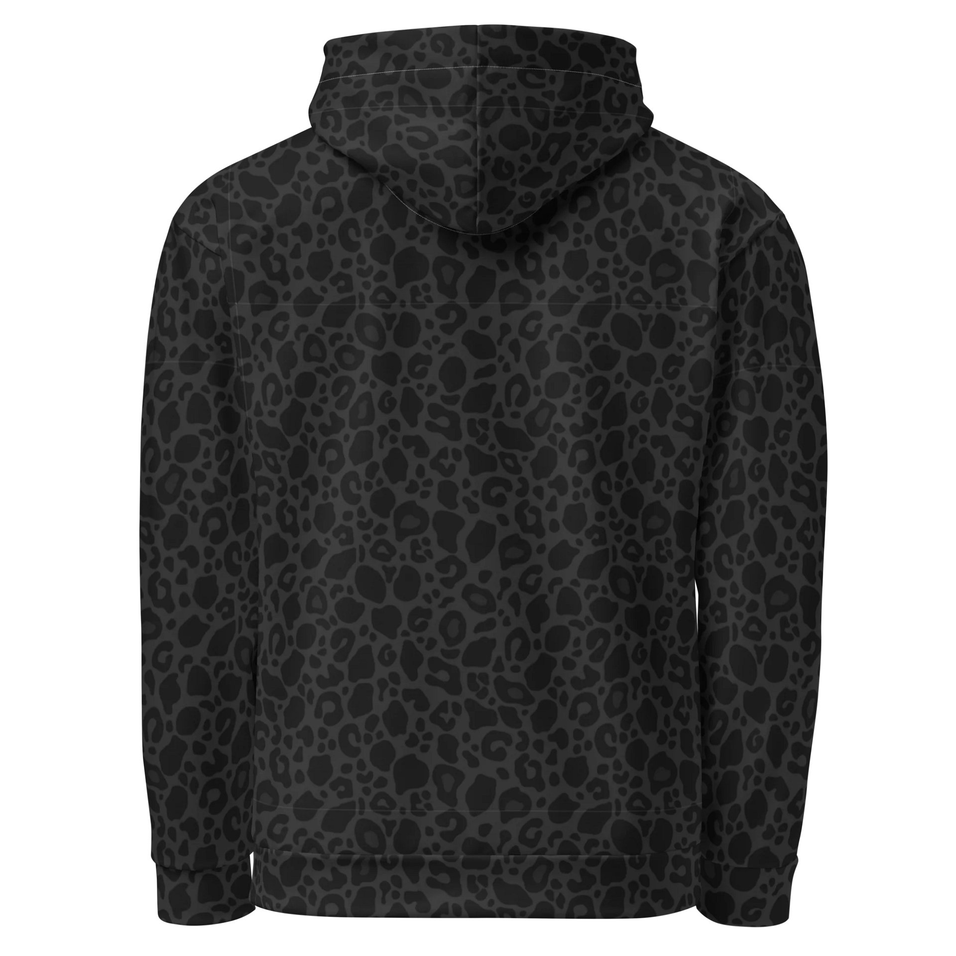Unisex Hoodie with Sustainable Black Leopard Print Fabric product image (3)