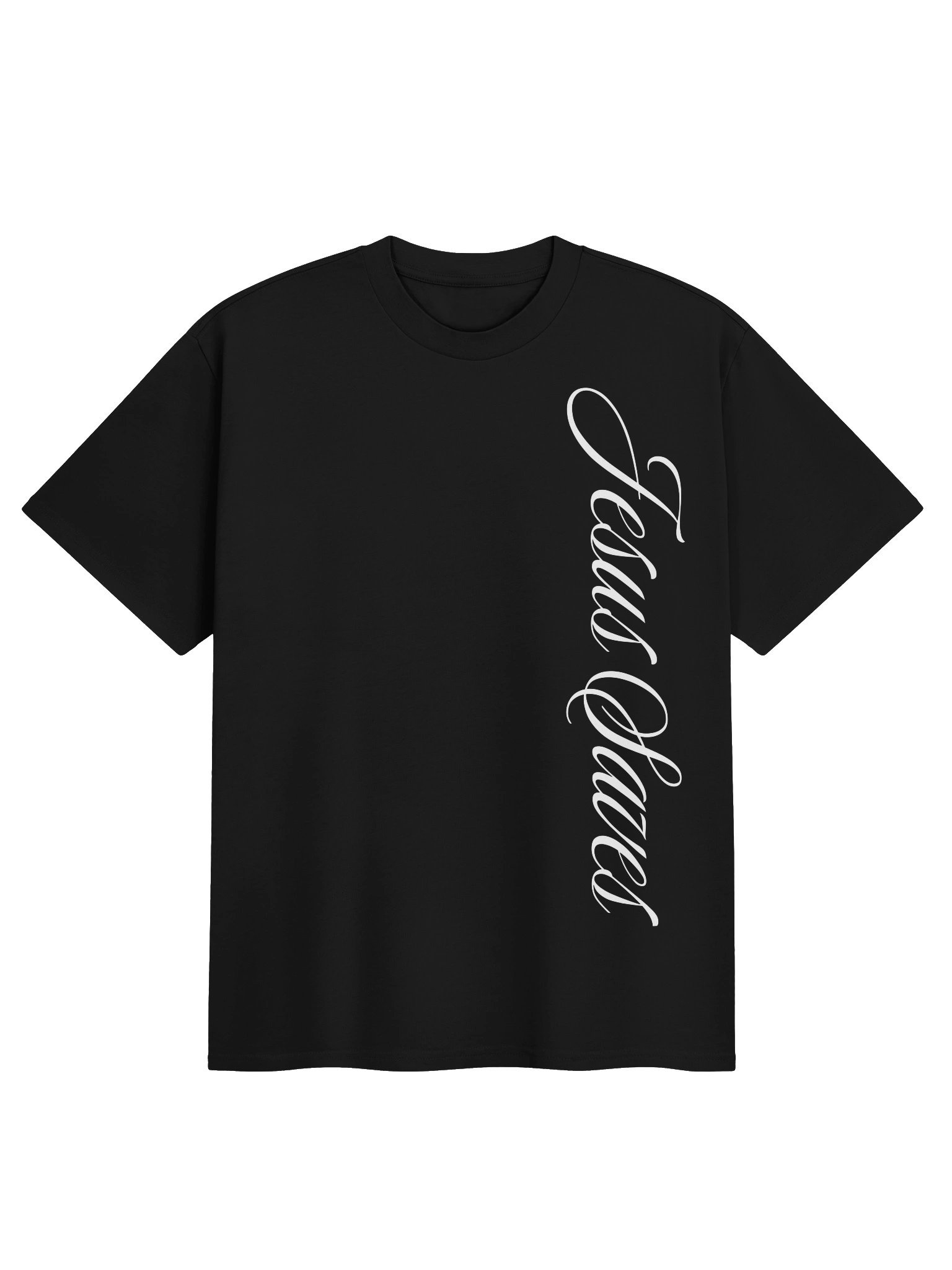 jesus saves cursive tee - white product image (1)