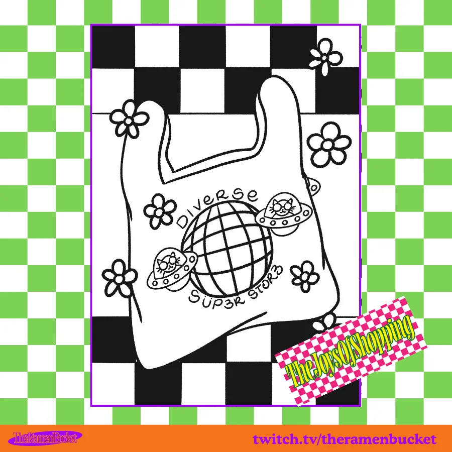 THE JOYS OF SHOPPING: PERISHABLE GOODS Coloring Book - Printable A4 product image (4)