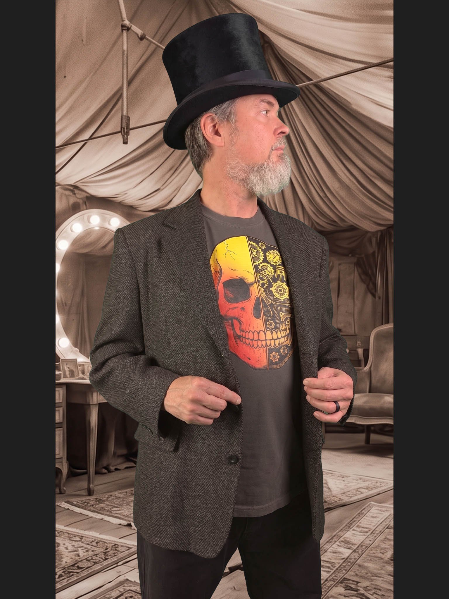 Steampunk Skull Tee product image (28)
