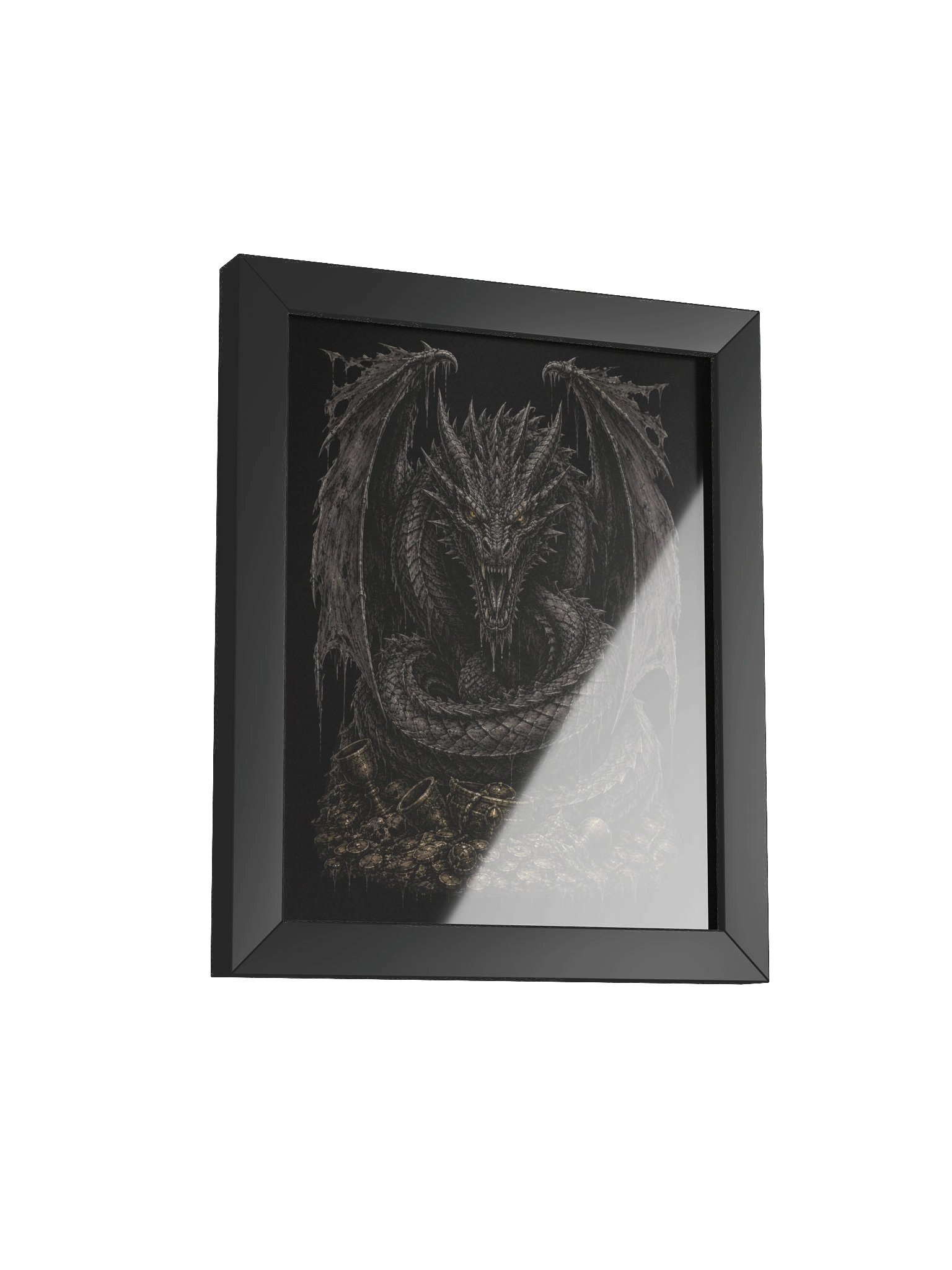 NORTHERN ILLUSIONS - Fafnir (Dragon & Hoard) Premium Framed Poster product image (7)