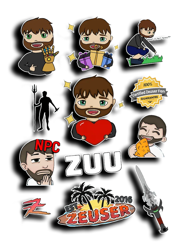 Zeuser Sticker Set product image (1)