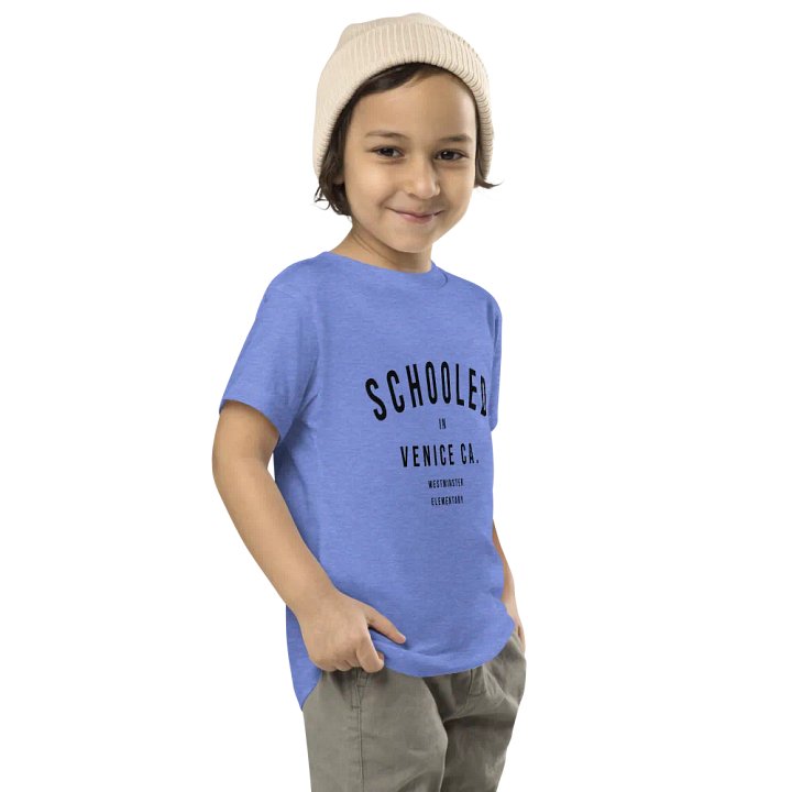Toddler 'Schooled in Venice' Tee / Black Type, more colors available product image (2)