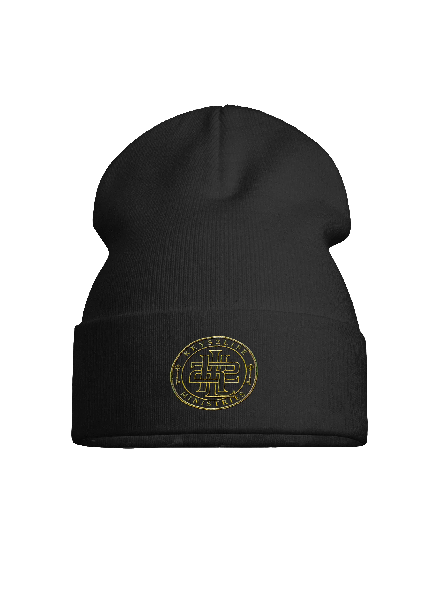 Keys2Life Ministries Gold Emblem Beanie product image (3)