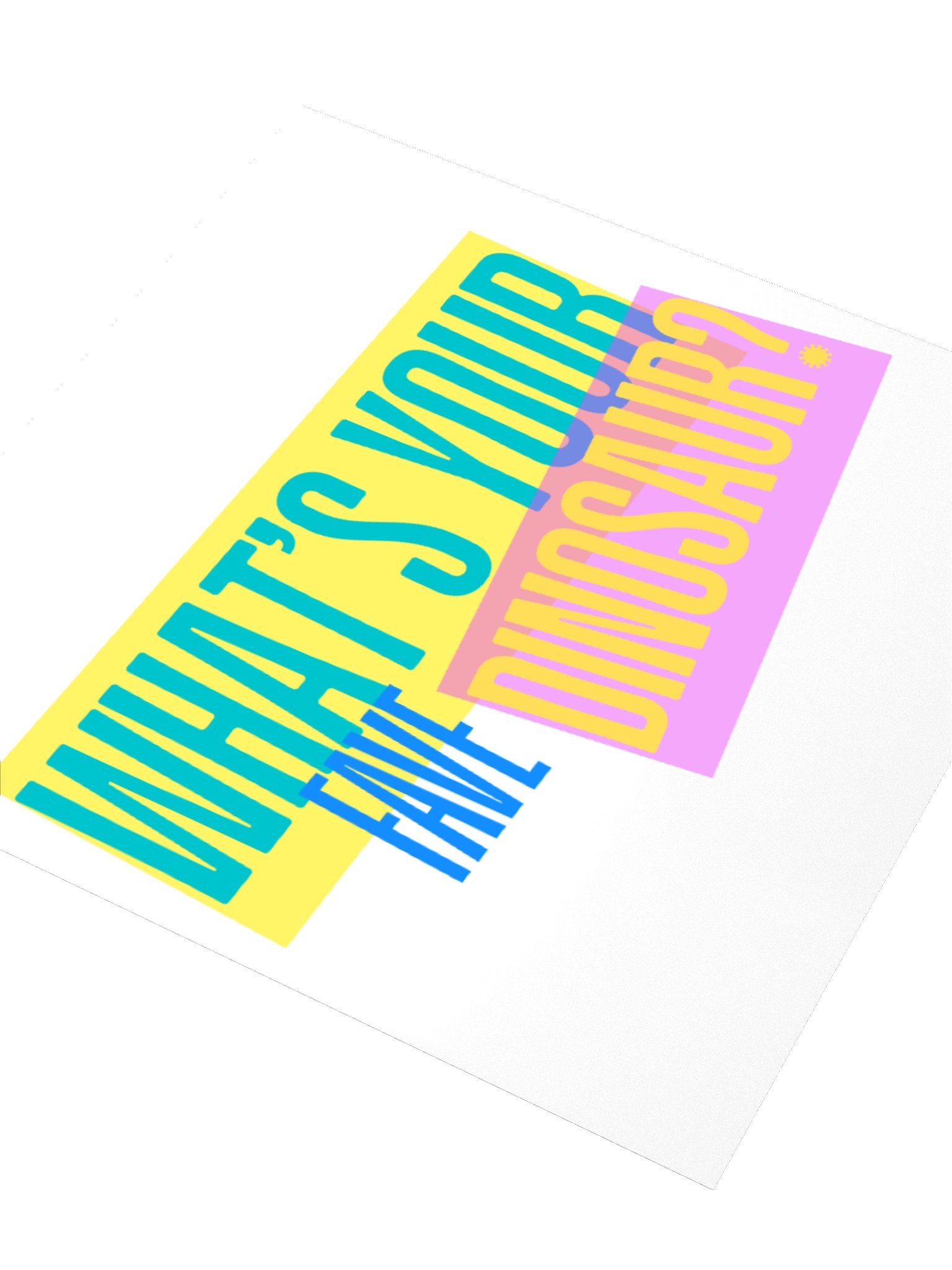 Fave Dinosaur Sticker - white background product image (3)