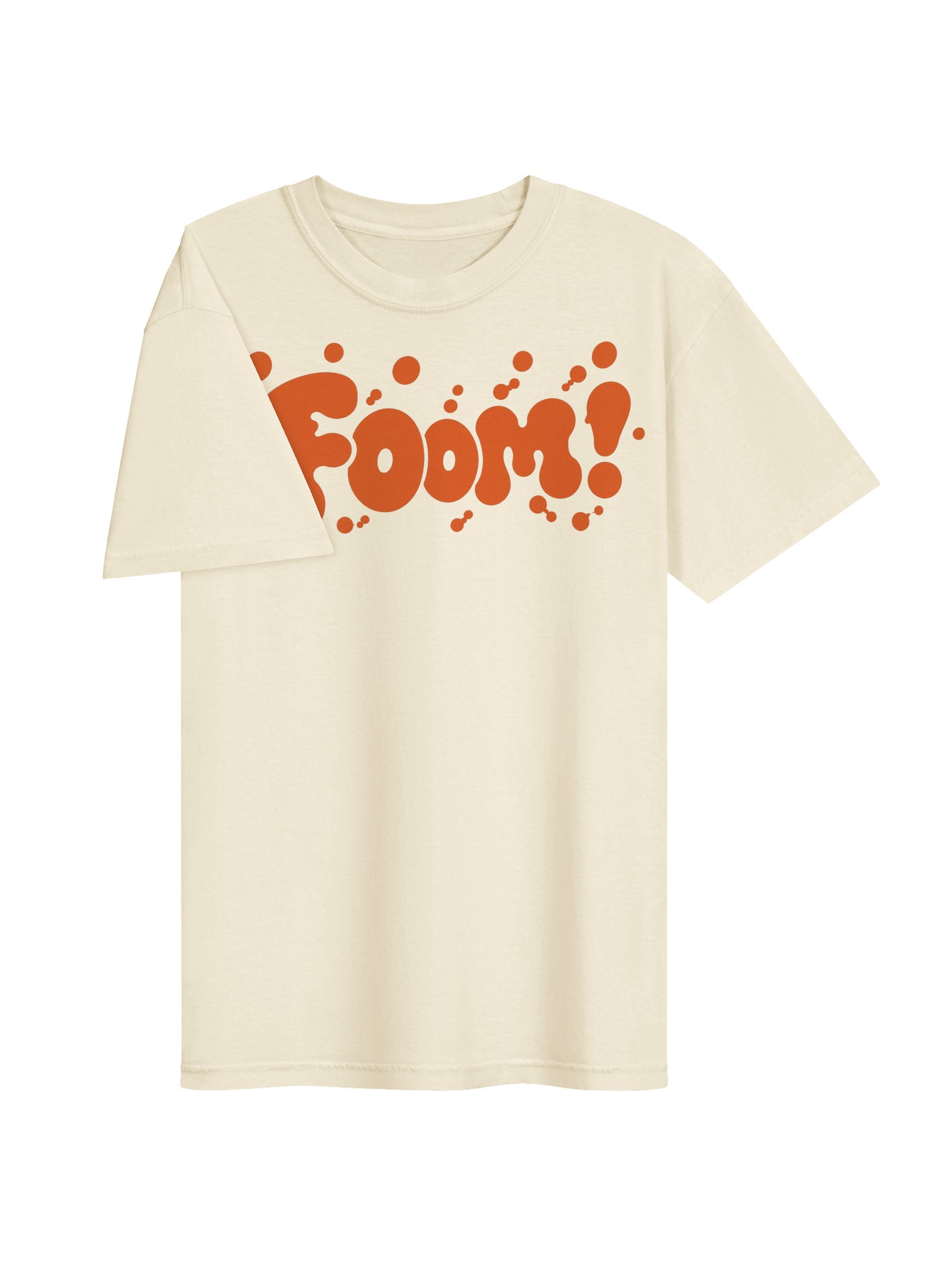Foom Orange Bubble Wordmark Tee product image (3)