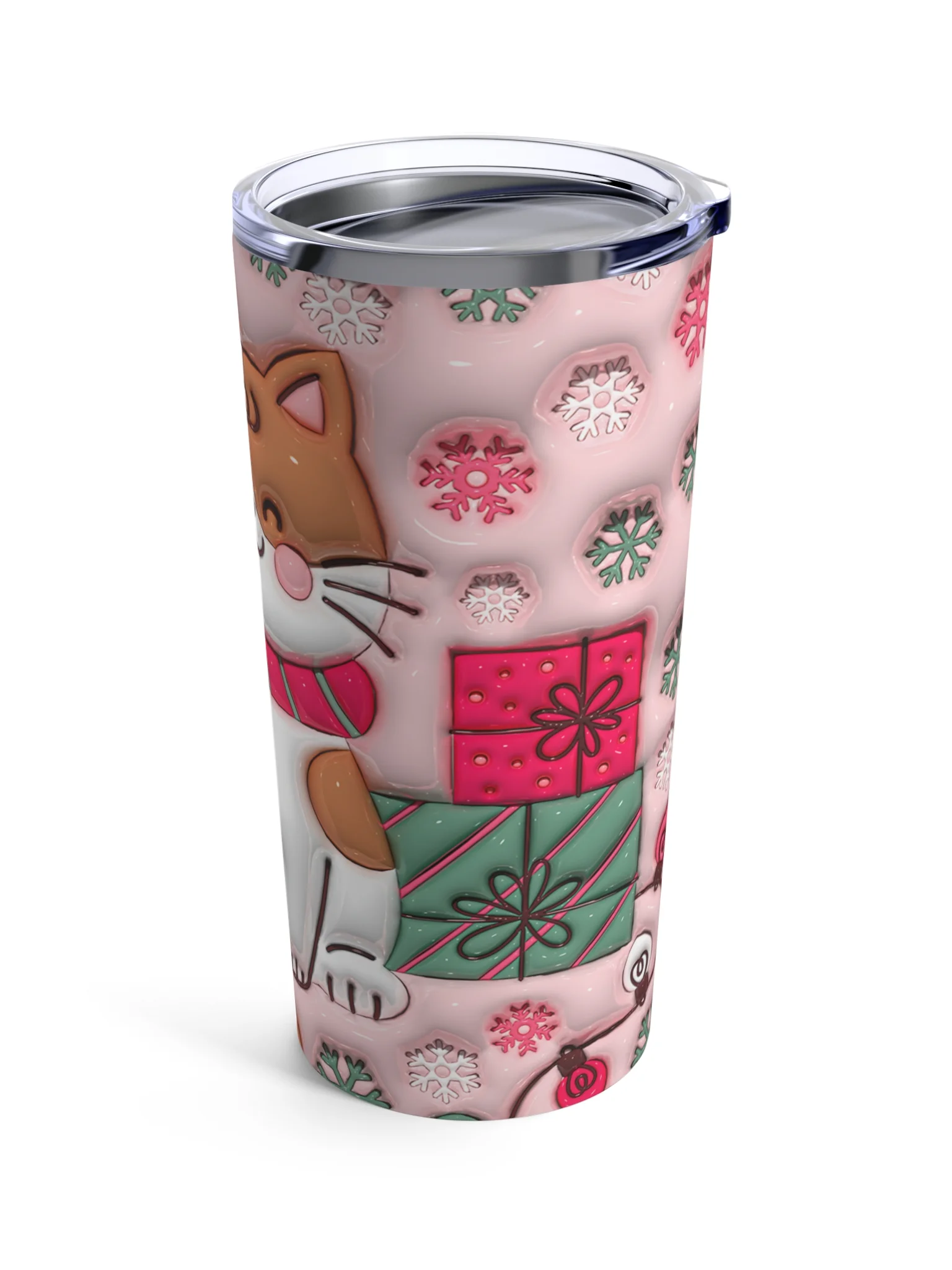 Meow Holiday Christmas Stainless Steel Tumbler product image (5)