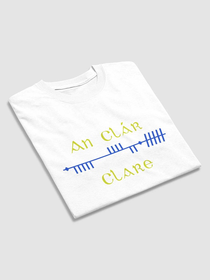 Clare/An Clár Scholastic Style Ogham printed T-shirt product image (2)
