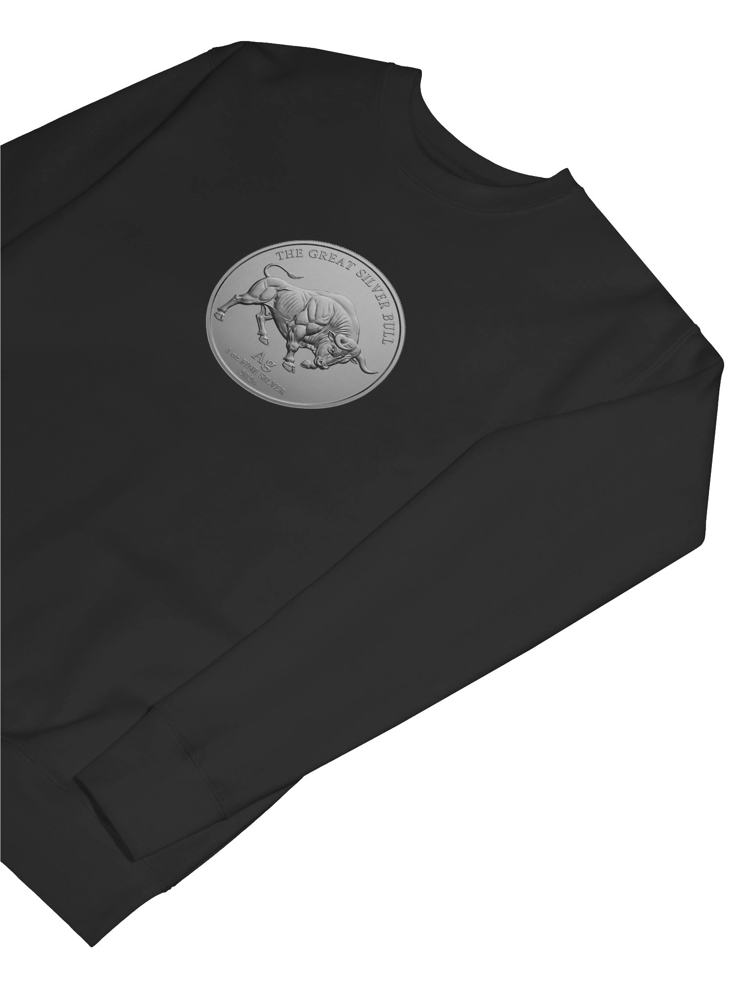 The Great Silver Bull Coin Crew-Neck Sweater product image (7)