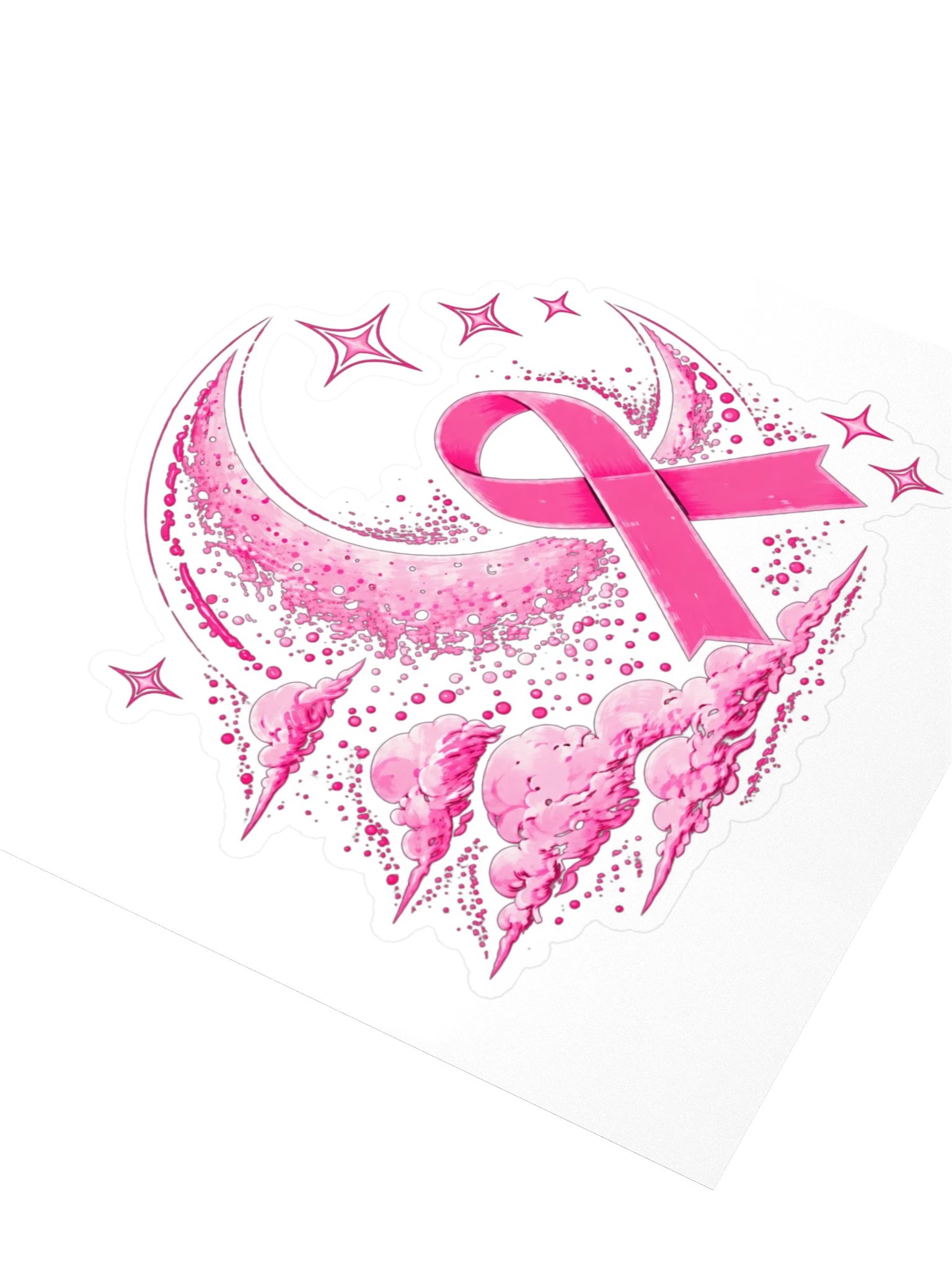 $PINK COIN Crescent Sticker product image (3)