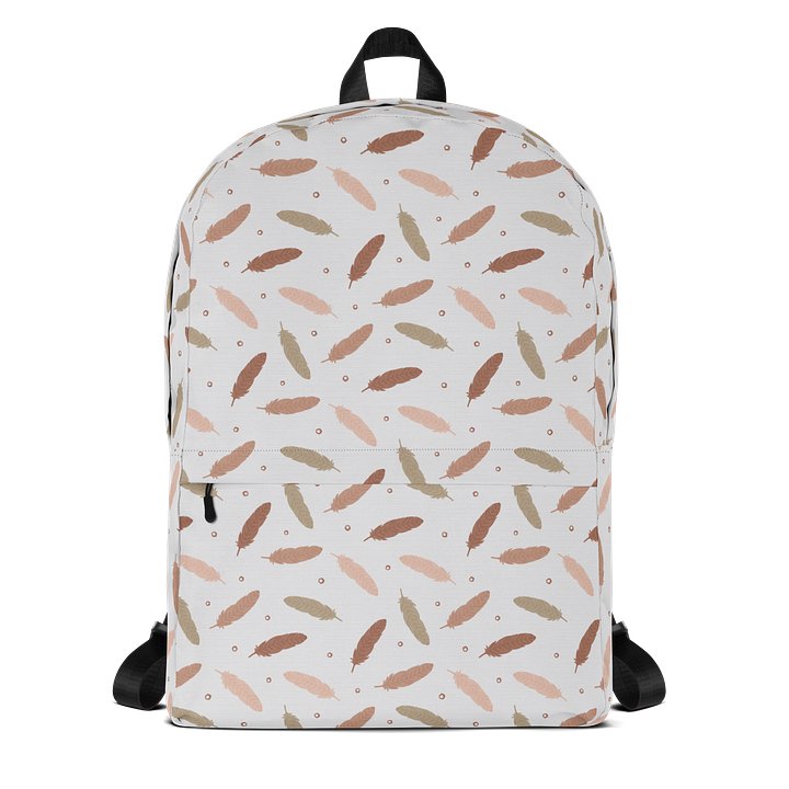 Mocha Mousse Feathers Backpack product image (1)