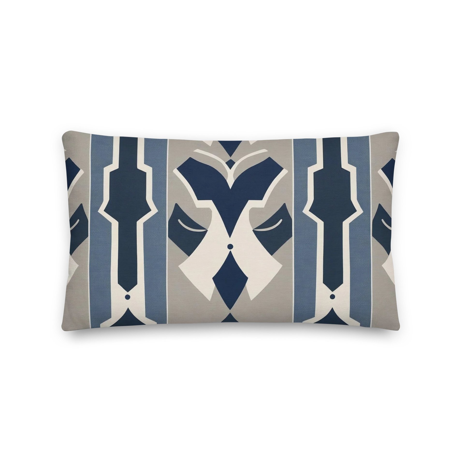 Symmetry in Blue Premium Pillow product image (2)