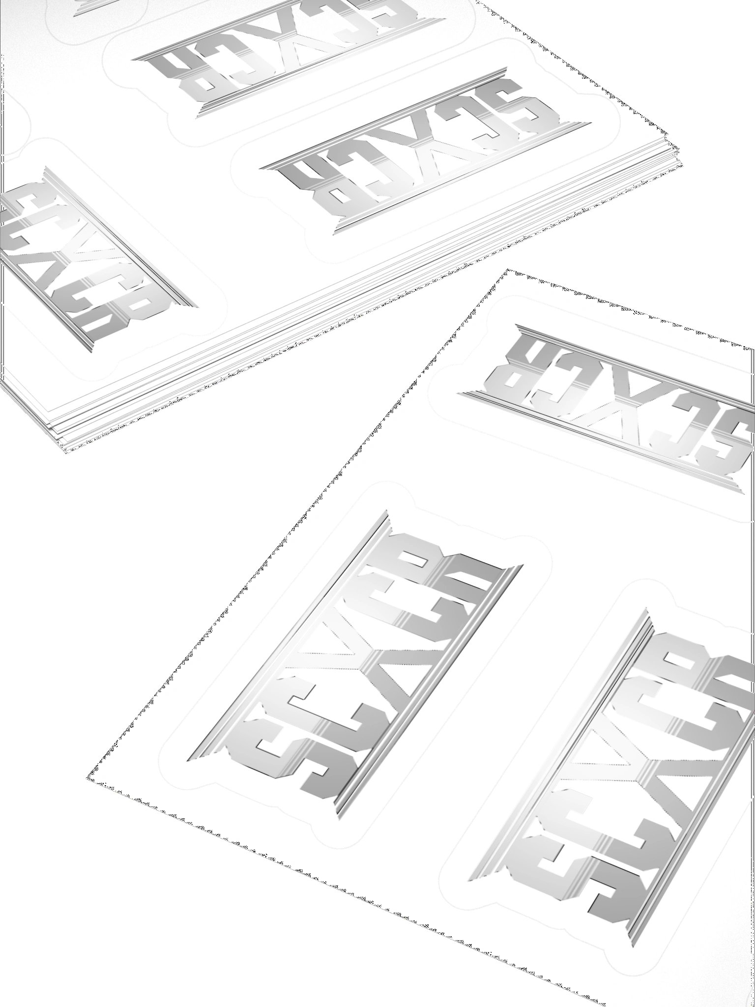 SCBars (Gray) Mini-5 Stickers product image (4)