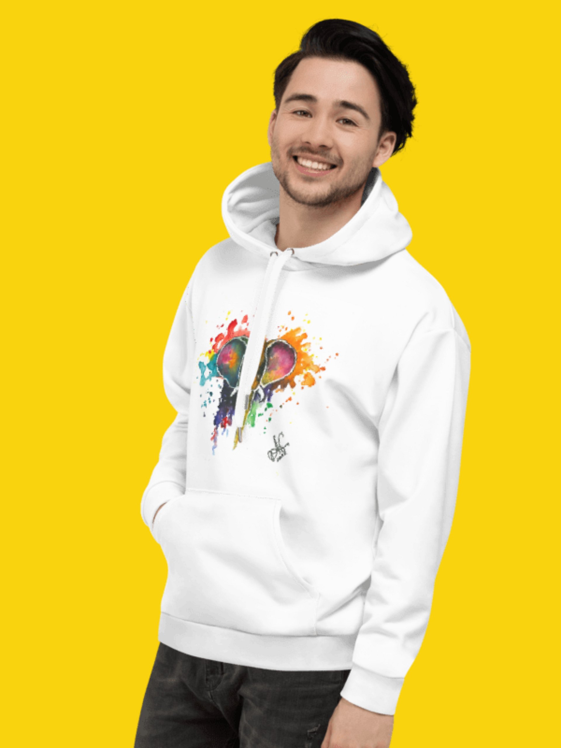 All-Over Print Recycled Unisex Hoodie ''Elefant'' | Anastasia Gracheva© product image (8)